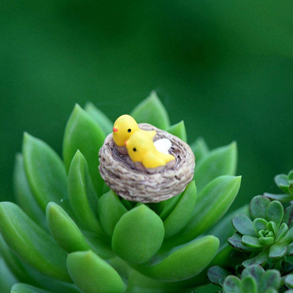 YIYU Mô Hình Tổ Chim Nhỏ Trang Trí Sân Vườn