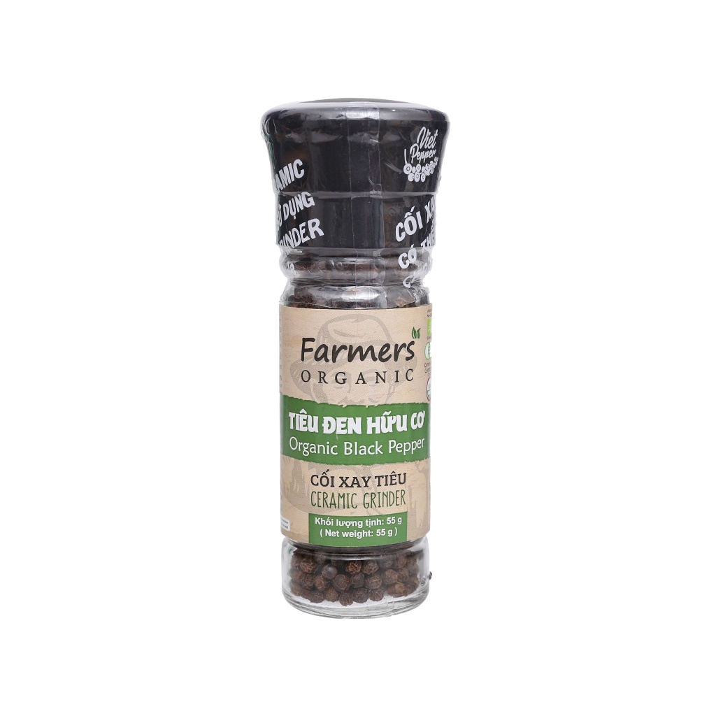 Tiêu Đen Xay Hữu Cơ Farmers 50g