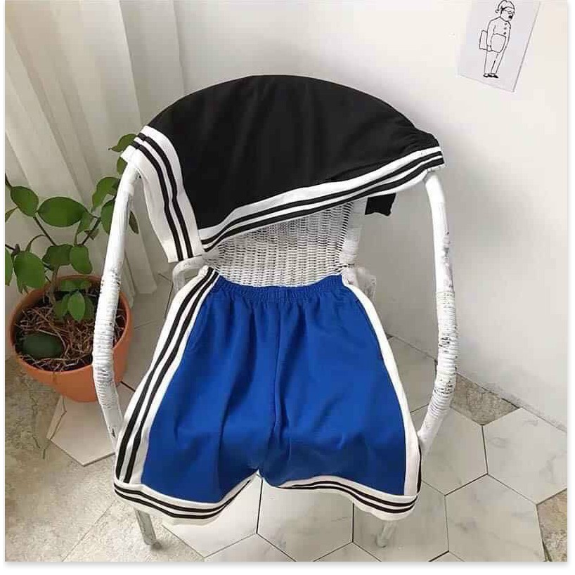 QUẦN SHORT NỮ KẺ SỌC CÁ TÍNH CHẤT THUN CO GIẢN 4 CHIỀU THOÁNG MÁT  THỜI TRANG KME.STORE