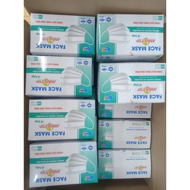 Hộp Khẩu trang vải kháng khuẩn cao cấp 4 lớp | BigBuy360 - bigbuy360.vn