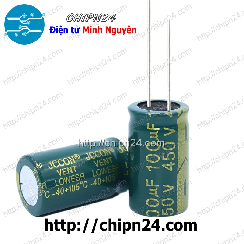 [1 CON] Tụ hóa 100uF 450V (18x30mm)