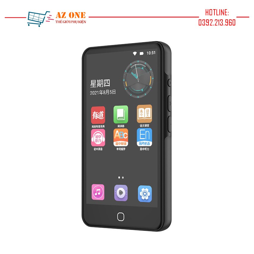 (Hỗ trợ Tiếng Việt) Máy Nghe Nhạc Android MP4 Màn Hình Cảm Ứng 4.5 Inch Bluetooth WiFi Ruizu H5 Bộ Nhớ Trong 16GB