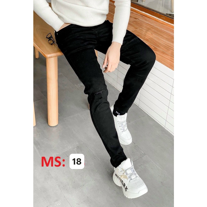 Quần Jean Nam Cao Cấp 💝Freeship💝 Quần Bò Nam Rách Xước Quần Rin Nam Cao Cấp Co Giãn HU700 | BigBuy360 - bigbuy360.vn