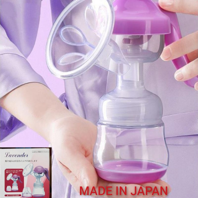 Máy hút sữa cầm tay cao cấp Lavender Nhật Bản, bảo hành 12 tháng, chuẩn xịn sò, vắt sữa êm ái, tặng kèm ti, túi trữ sữa