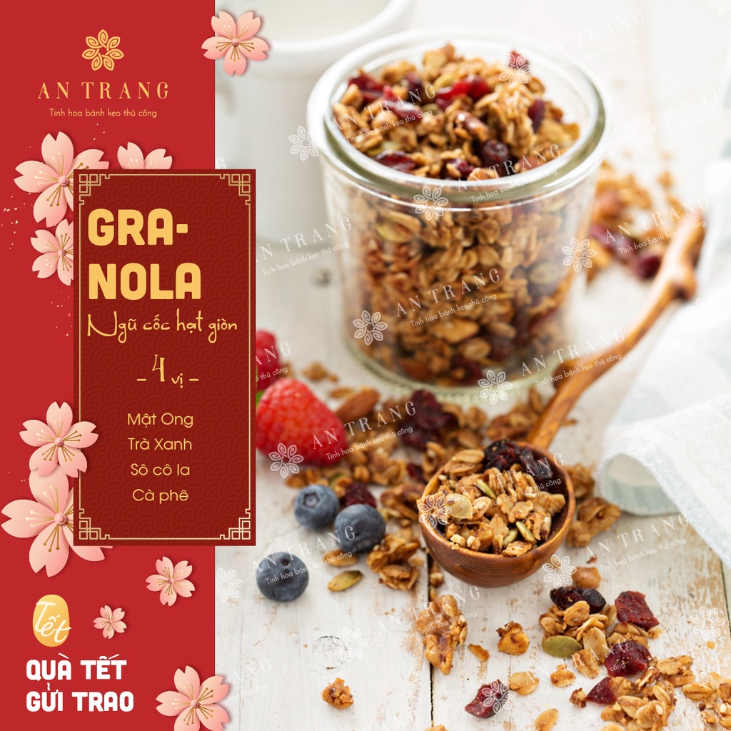 [SIÊU HẠT] Granola Ít Ngọt Ăn Kiêng Giảm Cân