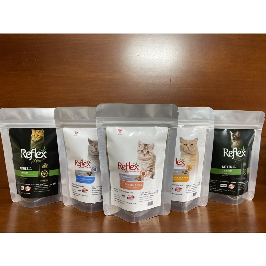 [Gói 100g] Thức ăn cho mèo con và mèo trưởng thành Royal canin,Reflex,Me-o.Whiskas,Catsrang,Cat Eye