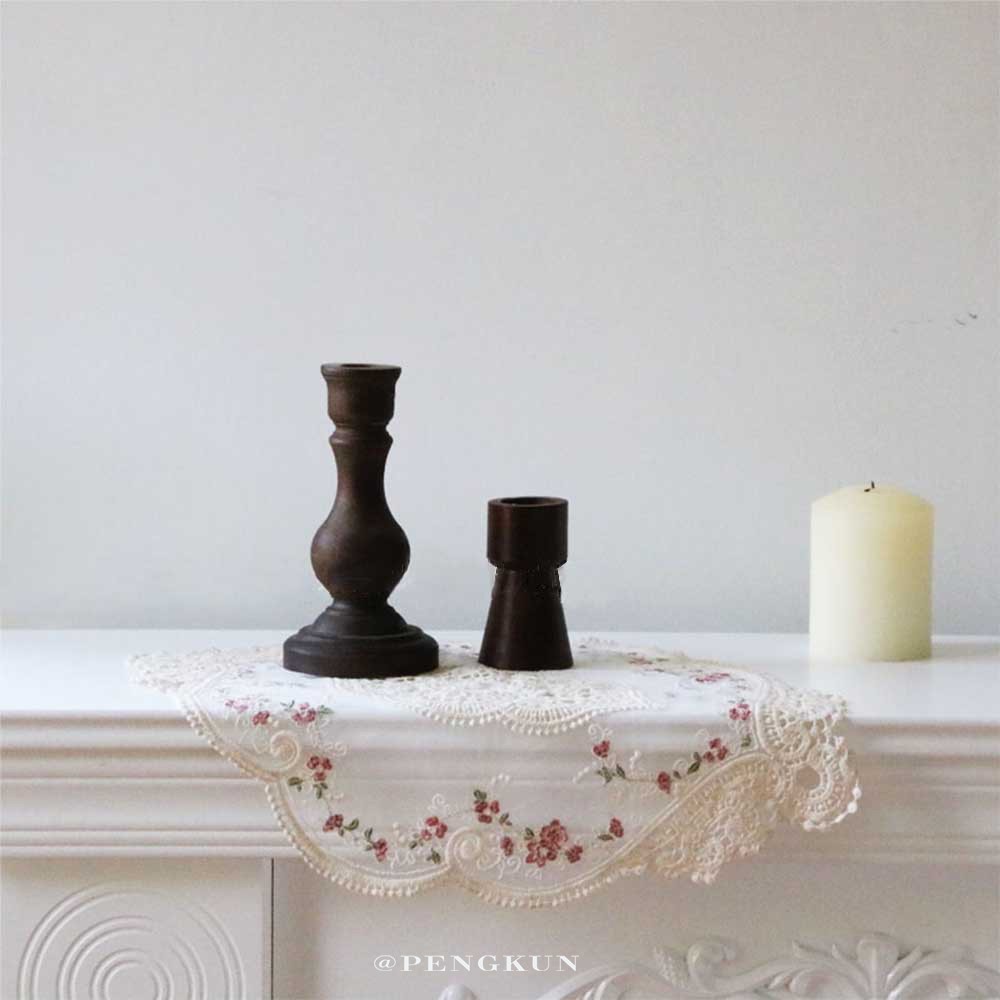 Khăn Trải Bàn Ăn Thêu Ren Phong Cách Hoàng Gia Pháp Cổ Điển