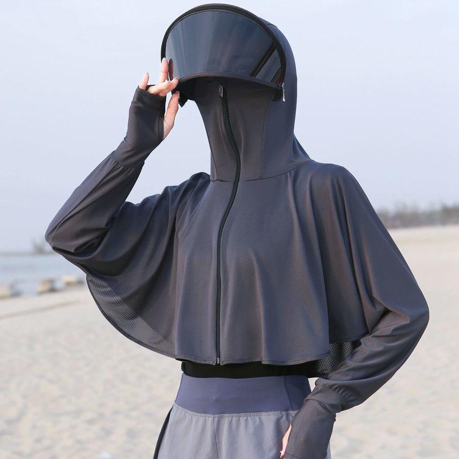 Áo Khoác Cardigan Chống Tia Cực Tím Tay Dài Vải Lụa Lạnh Siêu Mỏng Thời Trang Mùa Hè 2022 Cho Nữ | BigBuy360 - bigbuy360.vn