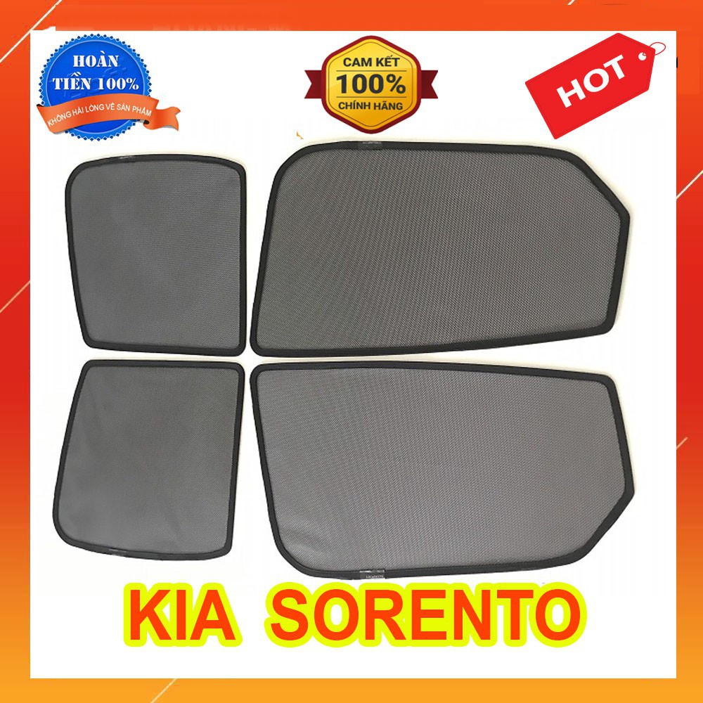 Rèm Che Nắng Nam Châm Xe Kia Sorento 2010 đến 2019 - Bộ 4 tấm chắn nắng chuẩn form xe, nam châm hút mạnh