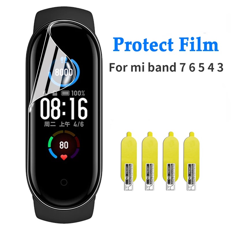 Phim Dán TPU Mềm Bảo Vệ Màn Hình HD Cho Xiaomi mi Band 8 7 Xiaomi Miband 8 7