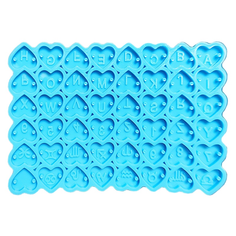 Khuôn Silicone Làm Mặt Dây Chuyền / Bông Tai Hình Trái Tim / Chữ Bằng Epoxy Pha Lê UV