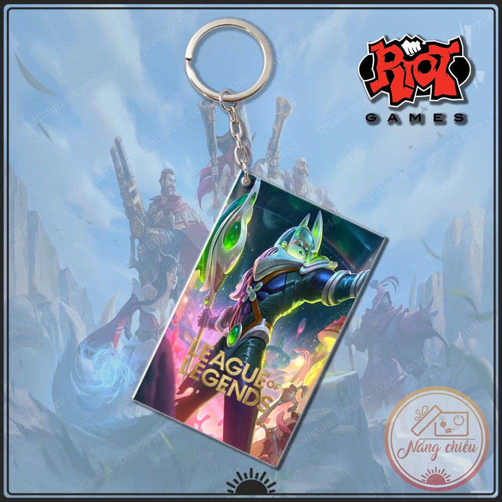 Móc Khóa Dày In Sắc Nét 2 Mặt Thẻ Game Liên Minh Huyền Thoại - League of Legends 1 ☘️Quà Tặng Nắng Chiều☘️
