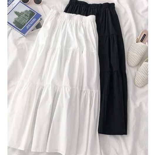 Chân váy dài, Chân váy xếp ly 3 tầng Ulzzang-siêu cute, cá tính | BigBuy360 - bigbuy360.vn