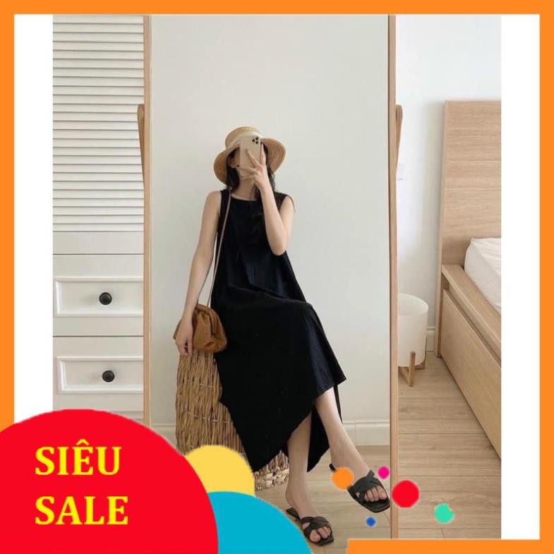 Váy suông dài dáng rộng vintage siêu hot