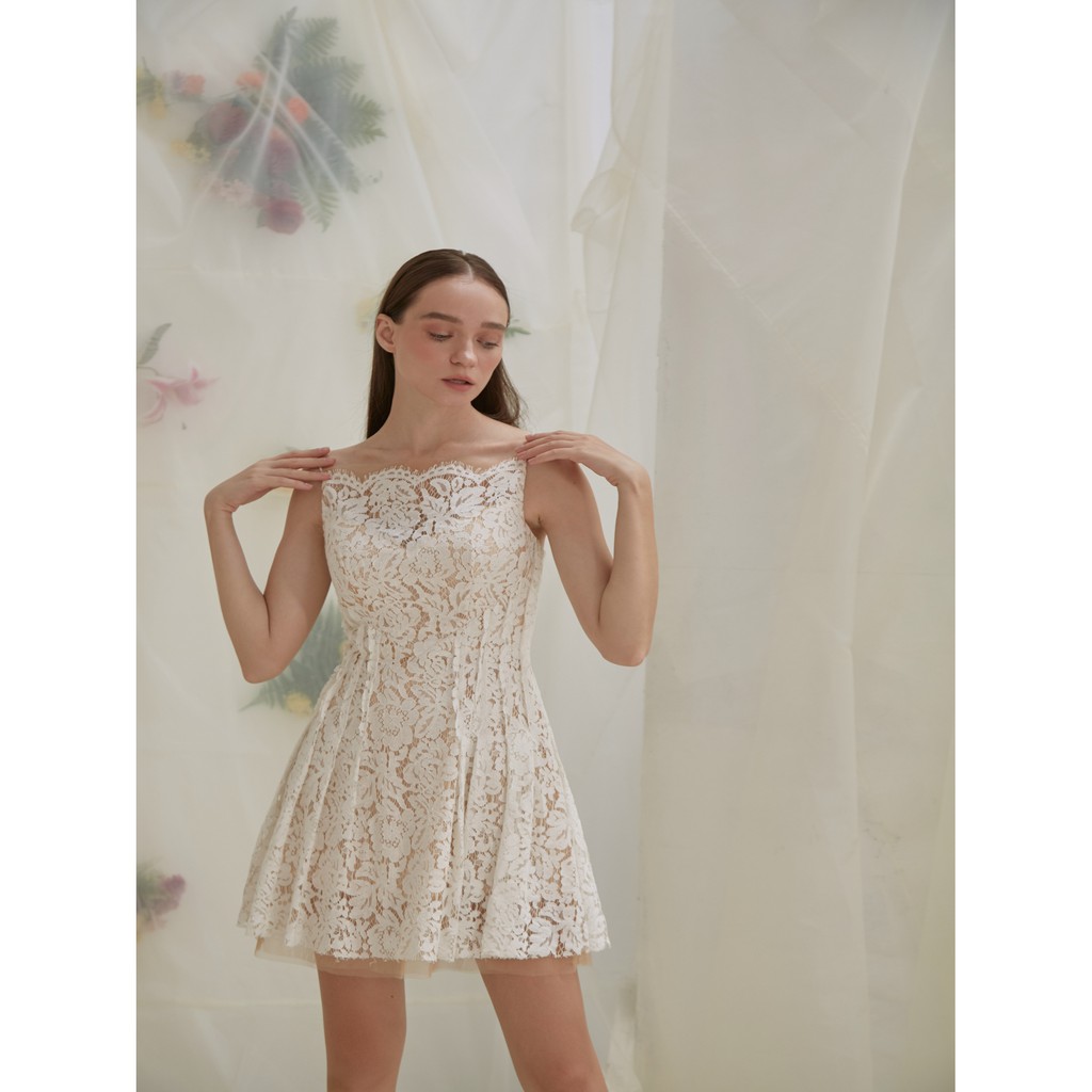 COCO SIN - Đầm Ren Trắng 2 Dây | BigBuy360 - bigbuy360.vn