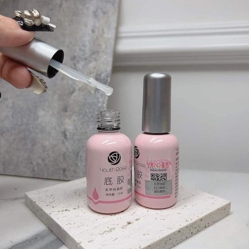 Liên kết+ top+ cứng móng hoa hồng hàng L1 - phụ kiện nail