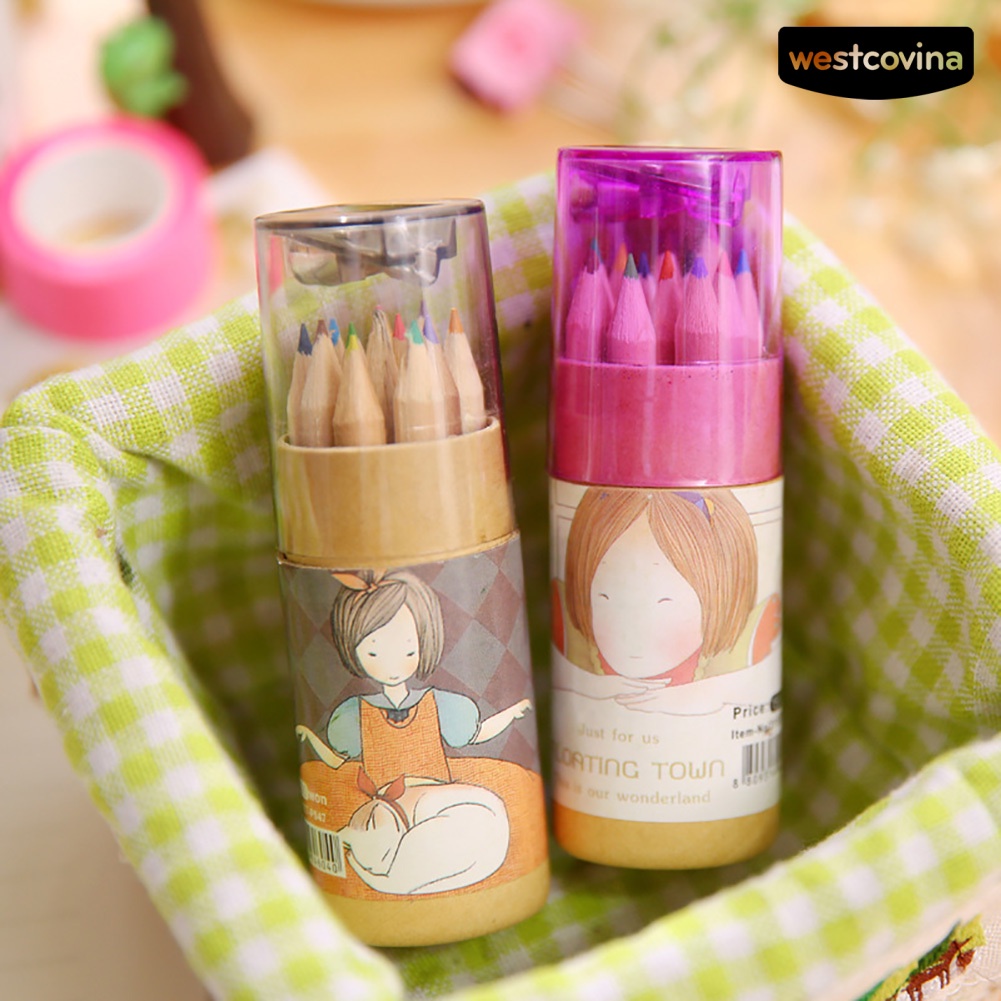 [Hot]✍Bộ 12 Bút Chì Màu Vẽ Tranh Chuyên Dụng