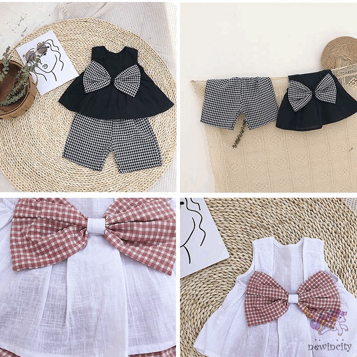 Set Áo Sát Nách Và Quần Short Phong Cách Hàn Quốc Xinh Xắn Dành Cho Bé Gái