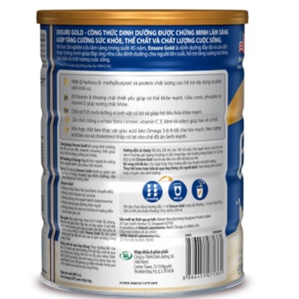 Sữa bột Ensure Gold HMB Hương Vani Lon 850g - HSD luôn mới