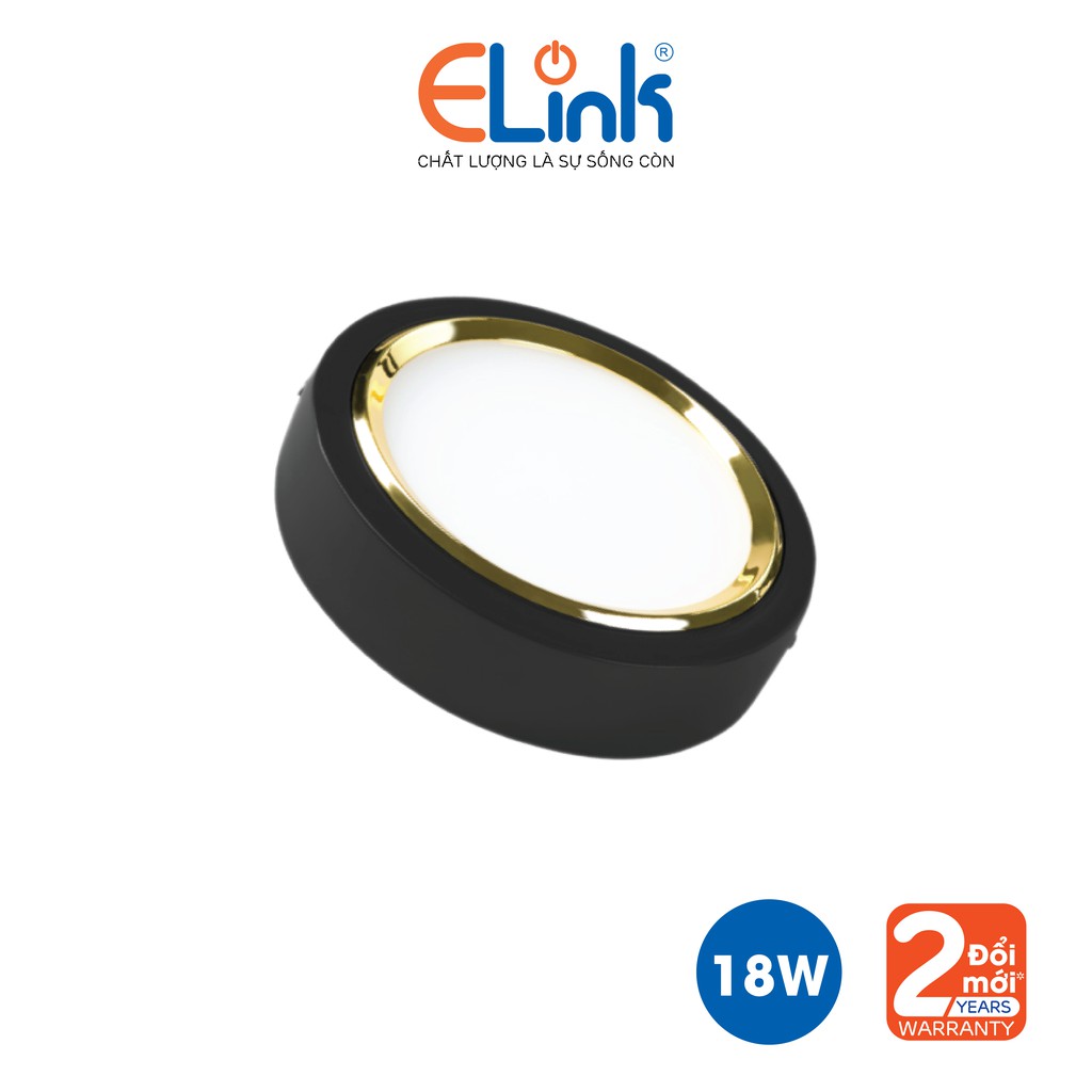 Đèn Led Downlight Nổi 18W Đen - EDN-D-18-T/V