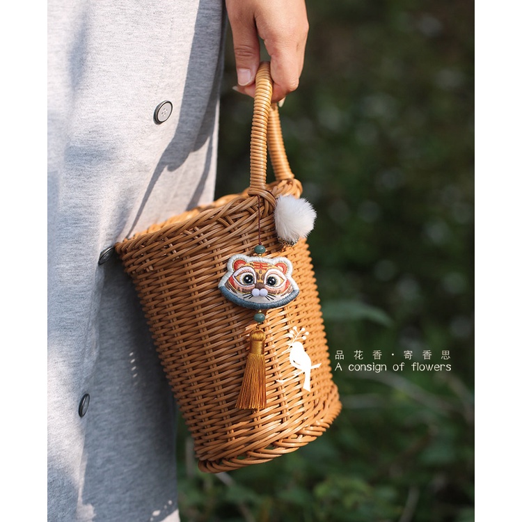 Túi Thơm Tự Thêu Tay Thủ Công - HỔ CUTE- TIGER NEW - Quà tặng May Mắn Bình An Bộ Kit nguyên liệu DIY Handmade - Mie Shop