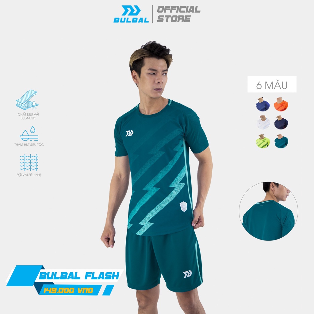 Bộ Quần Áo Bóng Đá Bulbal Flash Xanh Đen