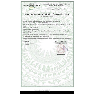 Dầu Cá Blackmores Fish Oil 1000 Mg Của Úc, 400 viên