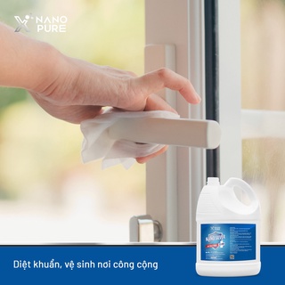 Dung dịch nano xpure nano silver 35ppm 5l/4l-hương bạc hà-diệt khuẩn, khử mùi–nano bạc aht corp