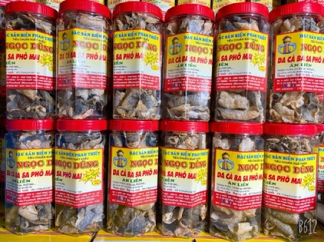 Da Cá BaSa Phô Mai ( ăn liền ) là món ăn yêu thích của Shop Đặc Sản Biển Phan Thiết NGỌC DŨNG; Hộp 200 gram.HSD 12 tháng