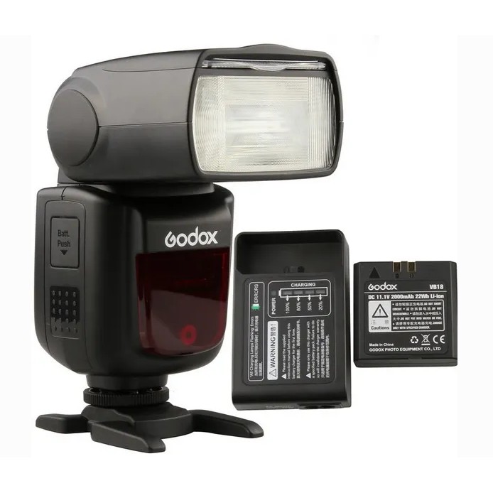Đèn Flash Godox V860II, V860III Cho Canon, Sony, Nikon, Fuji  - Tặng Tản Sáng HL Studio