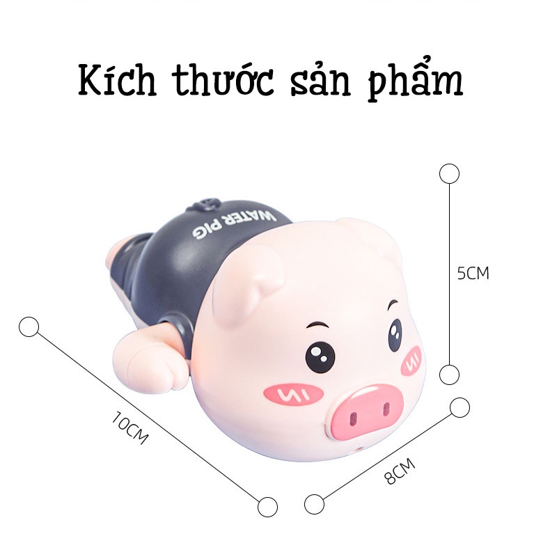 Heo Con Vặn Cót Bơi Lội Đáng Yêu - Đồ Chơi Nhà Tắm Cho Bé