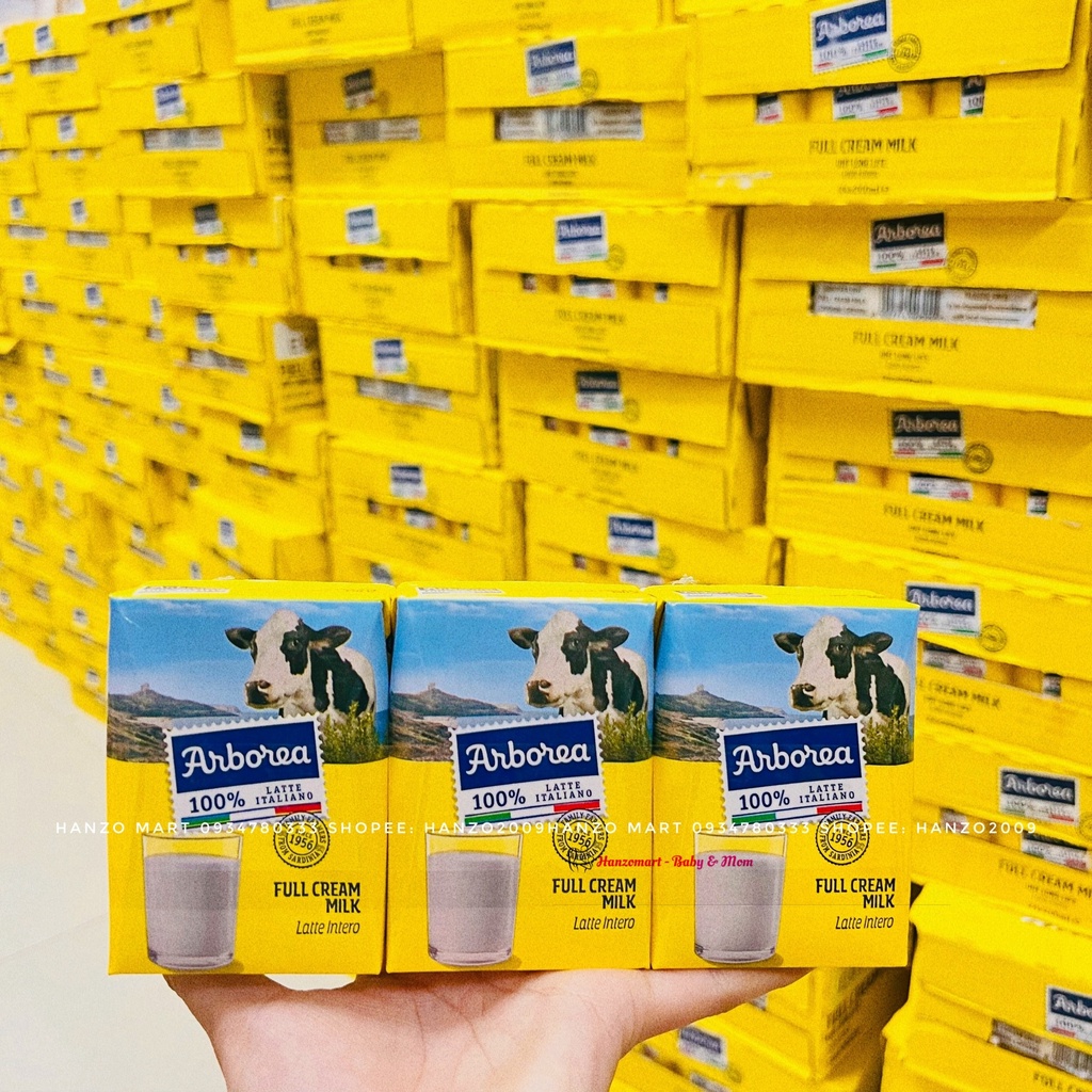 Sữa tươi Arborea vàng / xanh 200ml [Nguyên thùng 24 hộp]
