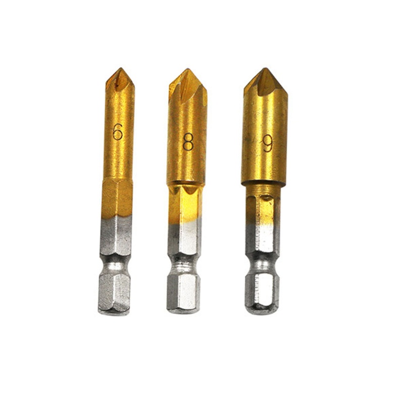 Mũi Khoan Lục Giác Mạ Titan 6mm-19mm Chuyên Dụng Làm Mộc