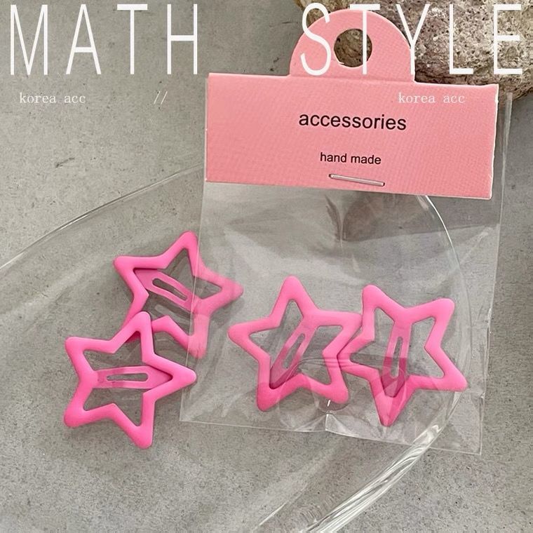 Kẹp Tóc Mái Cỡ Nhỏ Hình Ngôi Sao Năm Cánh Kiểu Hàn Quốc Dễ Thương Cho Bé Gái