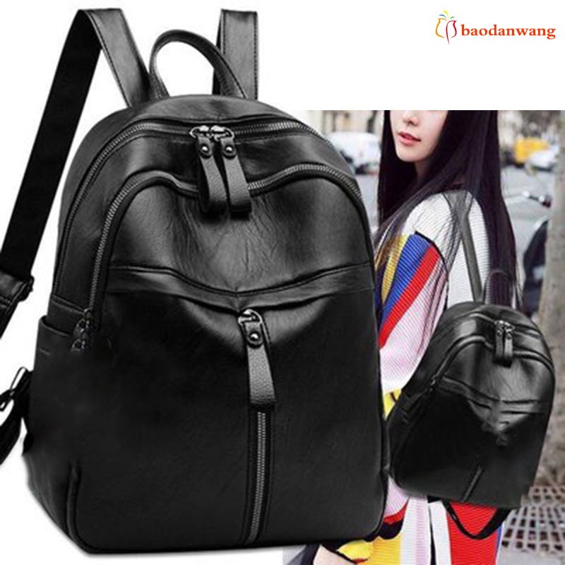 Balo Da Pu Thời Trang Đi Học / Du Lịch Cho Nữ