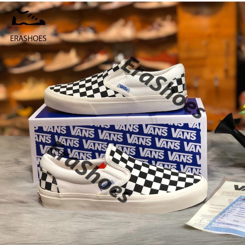 [EraShoes] Giày Vans vault caro (Checkerboard Slip On) Nam/Nữ (Chụp tại Shop) | BigBuy360 - bigbuy360.vn