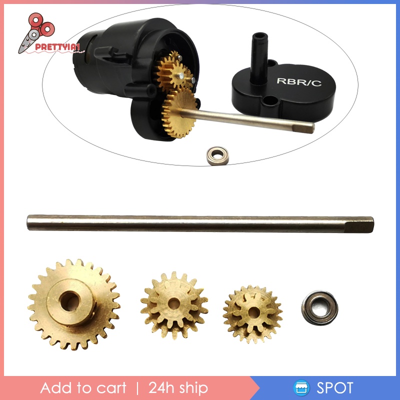 Bộ 3 Bánh Răng Hợp Kim 1 / 10 19T 24T 26T Cho WPL D12 RC DIY