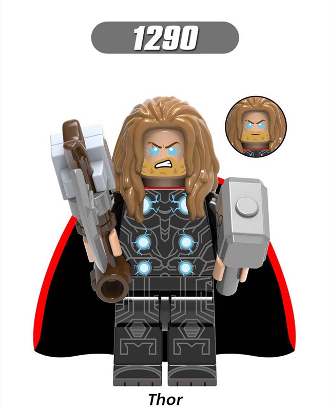 Mô hình lắp ghép nhân vật siêu anh hùng Avengers tùy chọn