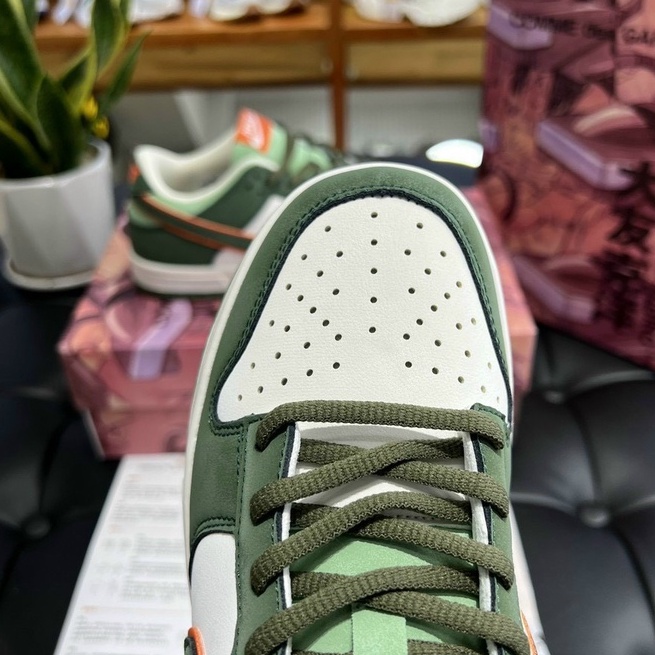 Giày Sneaker SB Dunk Xanh Rêu Cam|Sb Otomo Green Orange