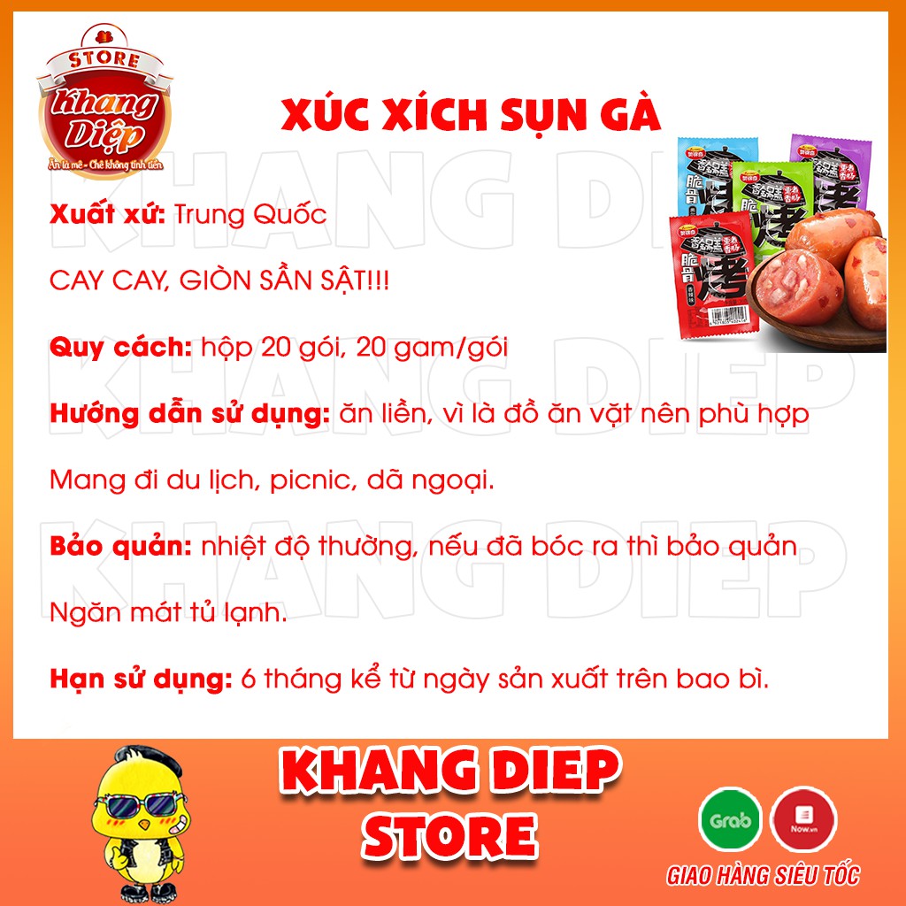 Xúc Xích sụn gà gói 4 viên 20gram | BigBuy360 - bigbuy360.vn