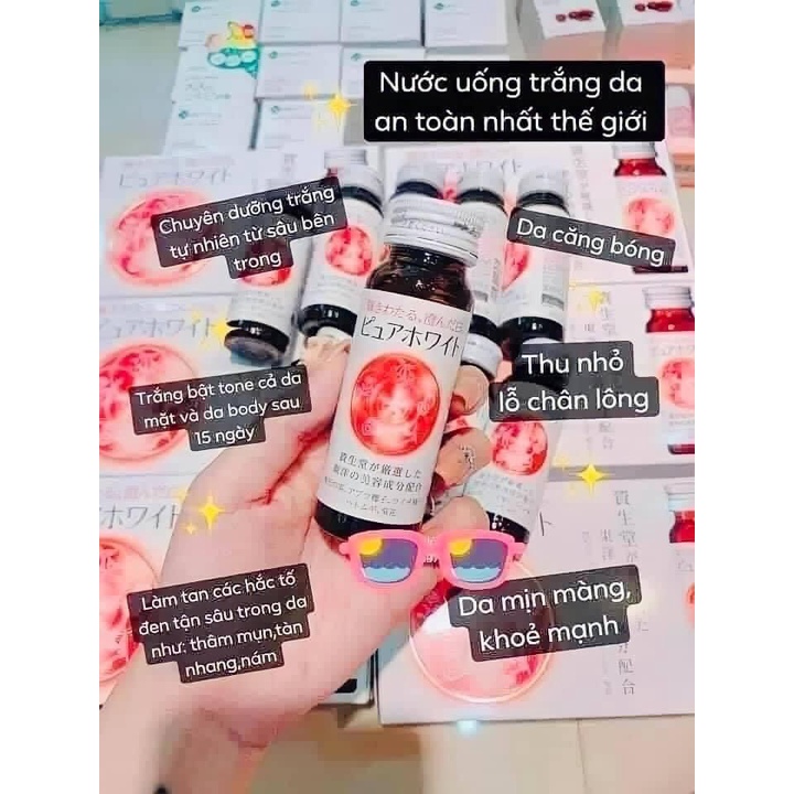 Nước uống trắng da Pure White shiseido Nhật Bản