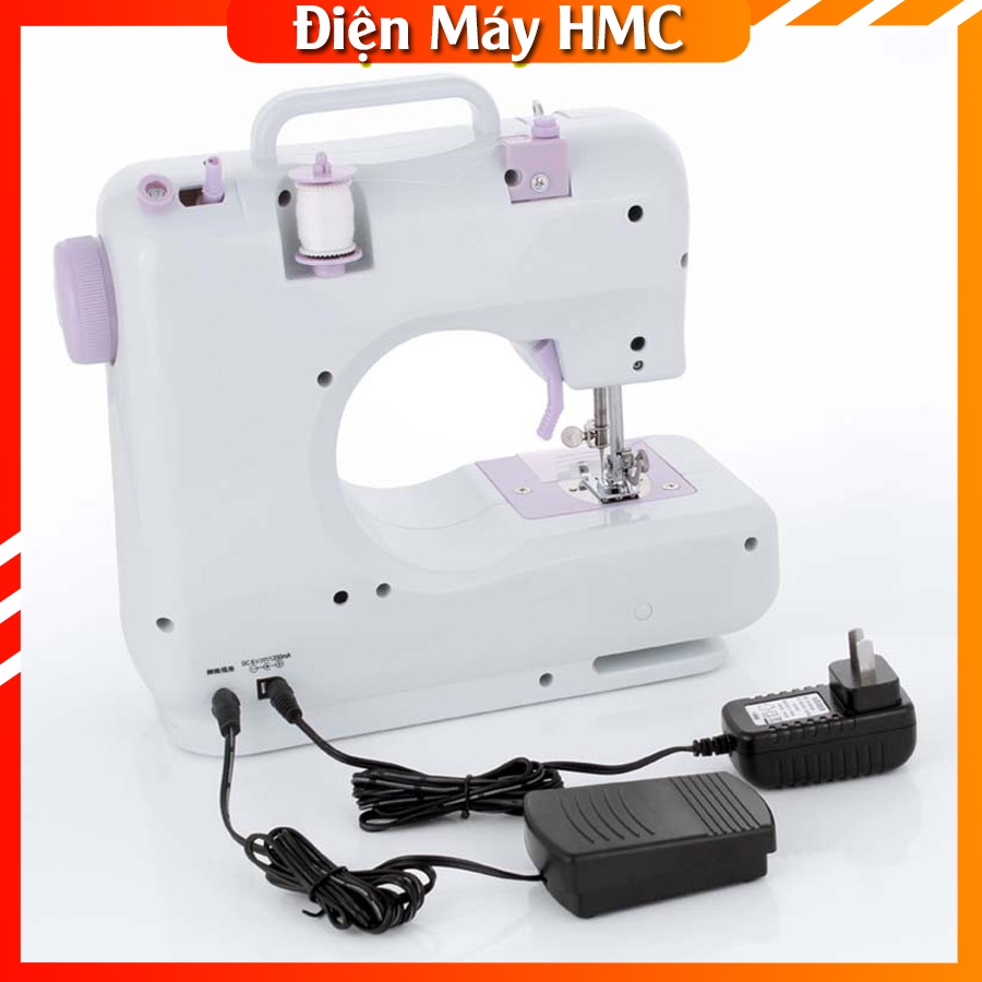 Máy May Mini Gia Đình UFR 705 [Sản Phẩm Tiêu Biểu] Máy Khâu Mini Gia Đình 12 Đường May, Có Vắt Sổ FAMAHA