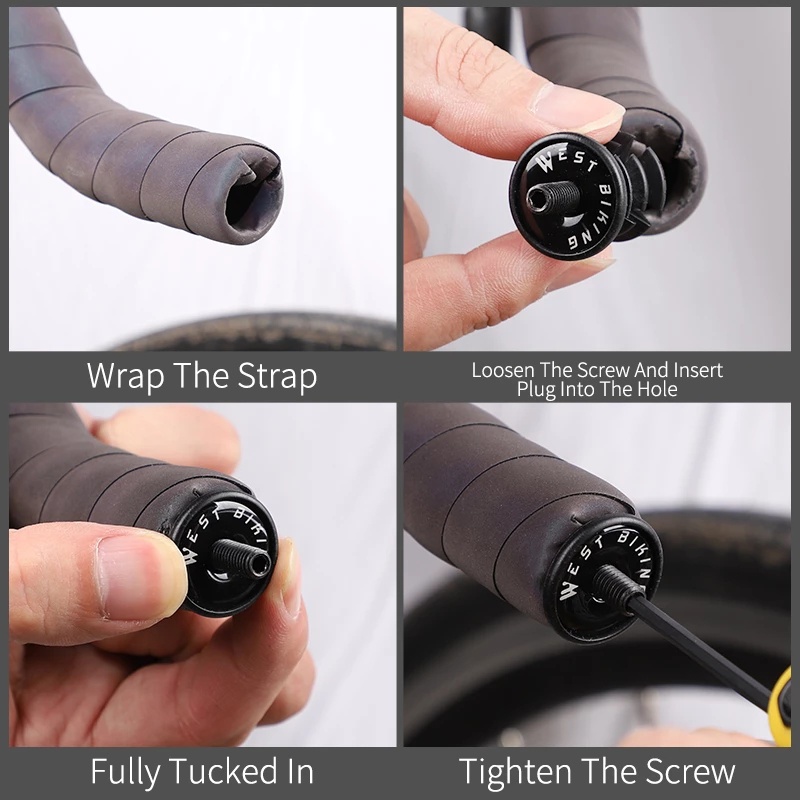 Set 2 gù gắn ghi đông xe đạp WEST BIKING khối lượng nhẹ