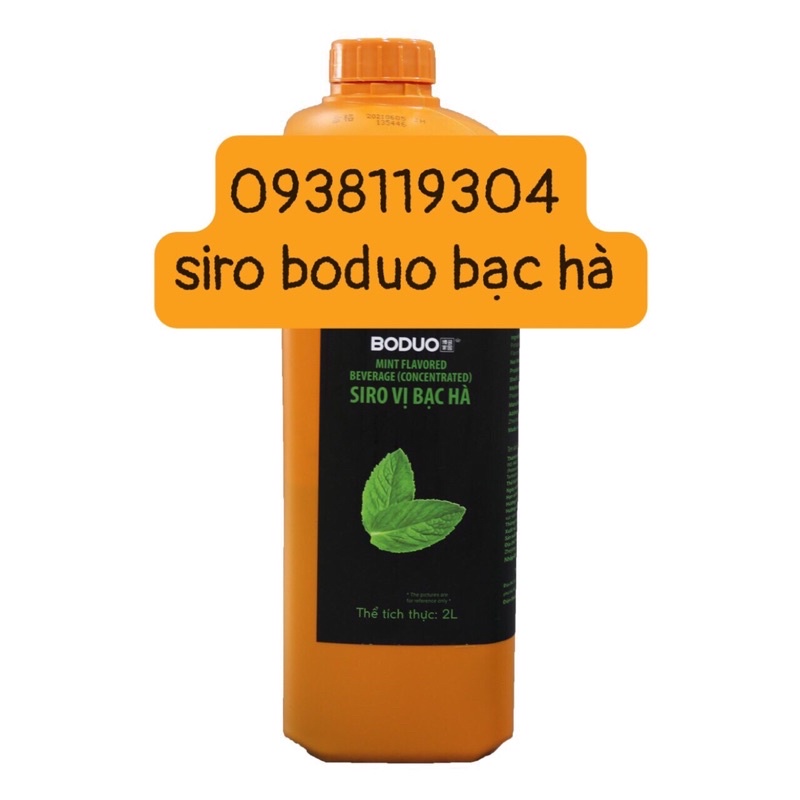 siro boduo bạc hà 2lit
