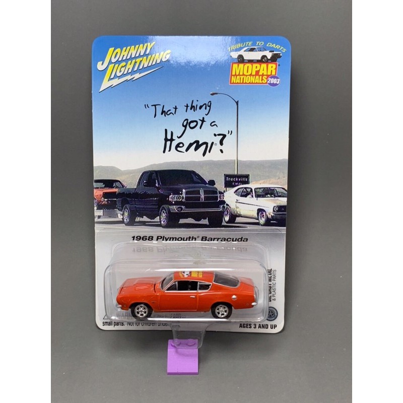 Johnny Lightning - 1968 Plymouth Barracuda - Xe mô hình tỉ lệ 1/64