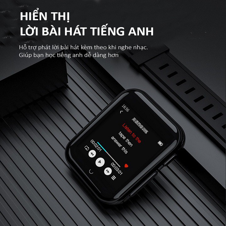 Máy Nghe Nhạc Smart Watch MP3 Màn Hình Cảm Ứng Bluetooth Ruizu M8 Bộ Nhớ Trong 8GB