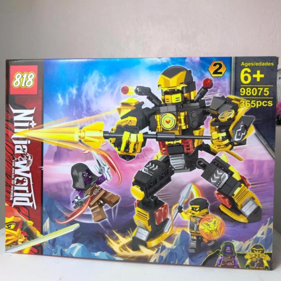 Mô hình 3D lắp ráp 818 ninja world 98075 - 365 chi tiết sắc nét
