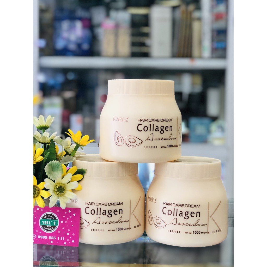 Kem Hấp Ủ Dừa Karanz Collagen Coconut, Avocado 1000ml| Phục Hồi Tóc, Giúp Tóc Siêu Mềm Mượt ALYA