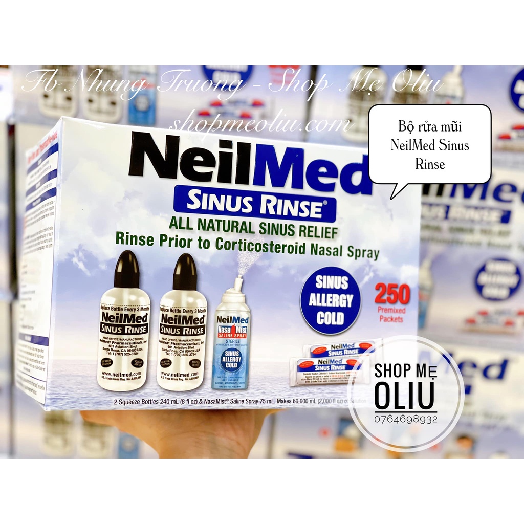 Bộ bình rửa mũi NEILMED SINUS  RINSE