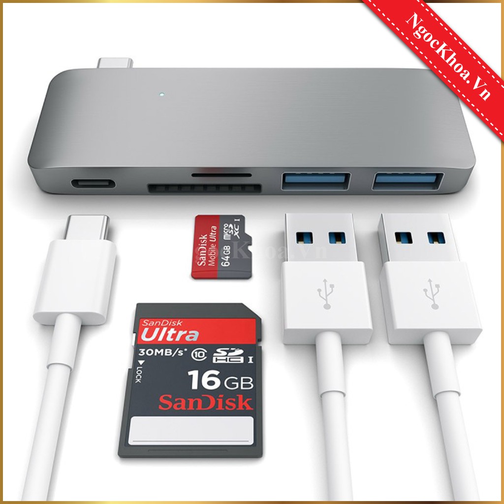 Cổng chuyển HyperDrive 5-in-1 USB-C Hub cho Macbook - GN21B